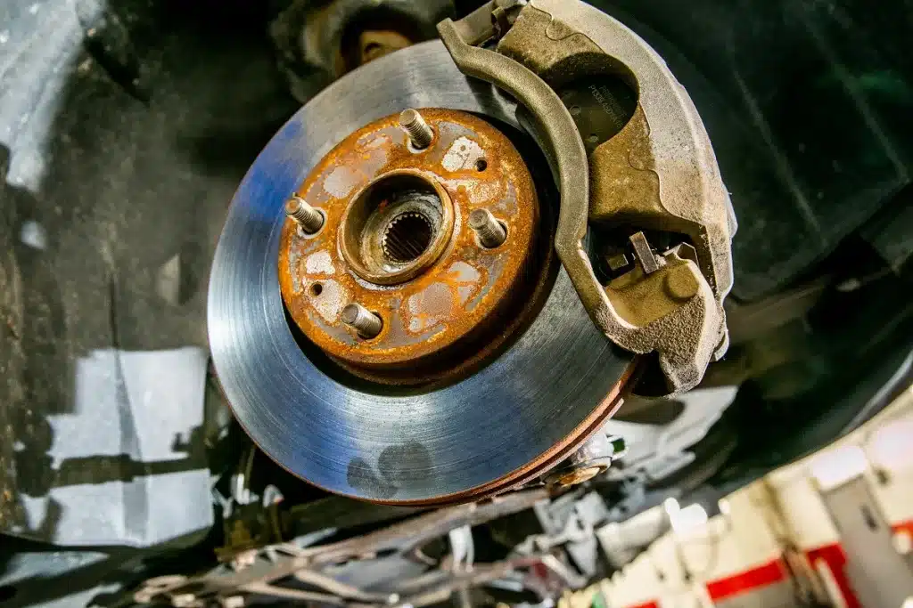 Ken's automotive and transmissions brake close-up