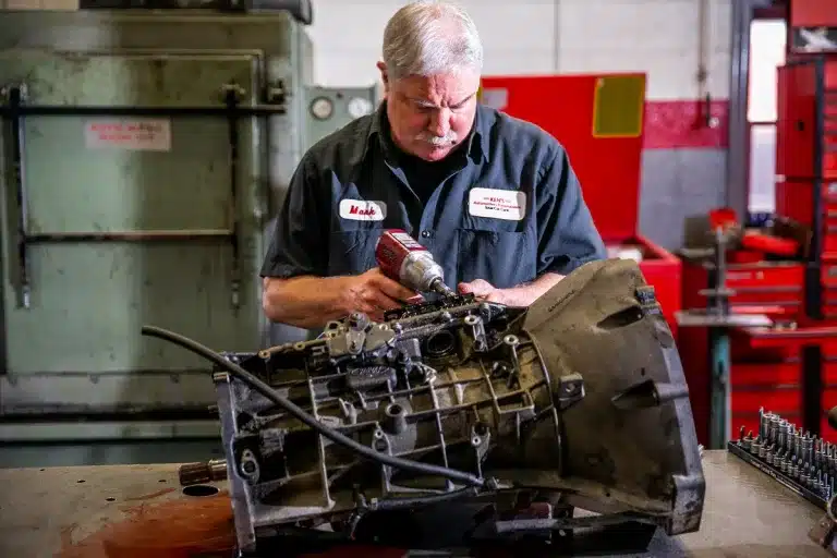 Ken's automotive and transmissions mechanic repairs leaking transmission