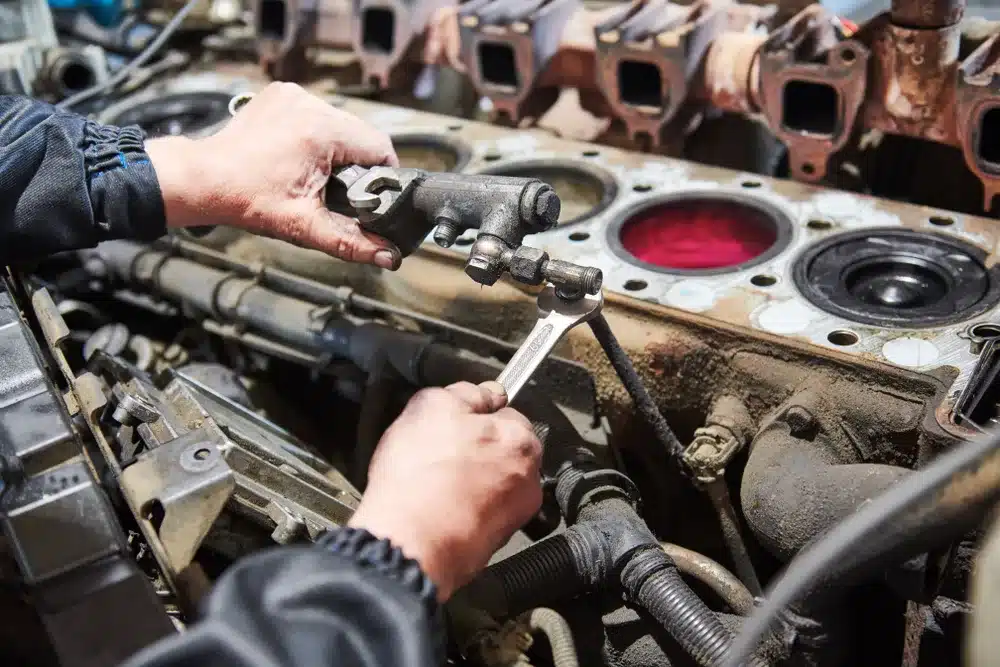 Ken's automotive and transmissions close-up engine repair